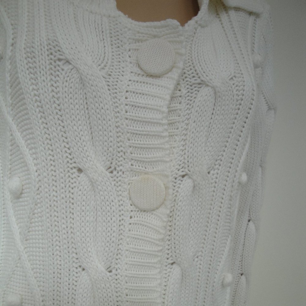 Long White Sweater - Picture 6 of 7